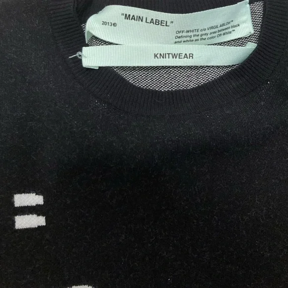 OFF-WHITE 🖤 “LITTLE BLACK DRESS” Sweater Mini Dress